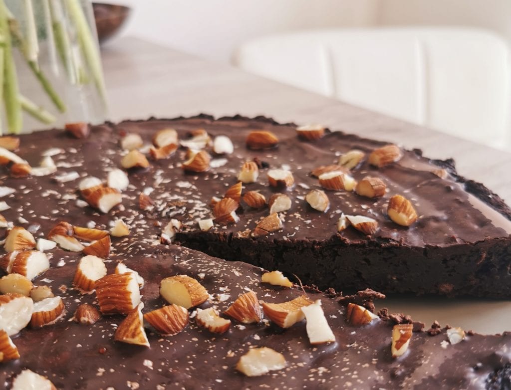 Zucchini Bohnen Brownie vegan